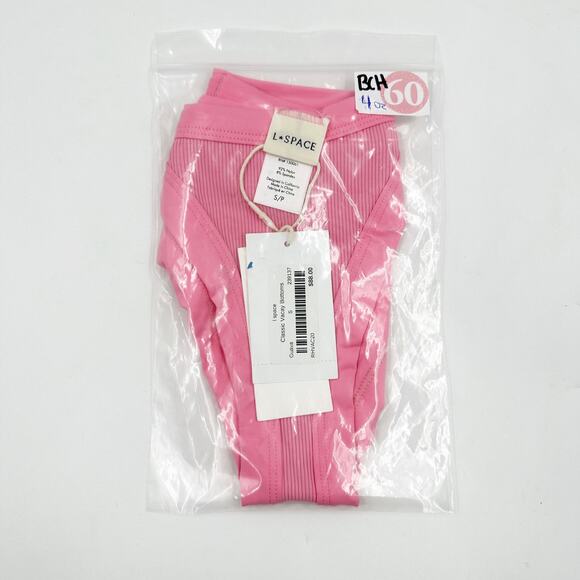 L*Space Vacay Bottom Classic RHVAC20 Guava Pink Small S Low Rise NEW NWT - Picture 9 of 9